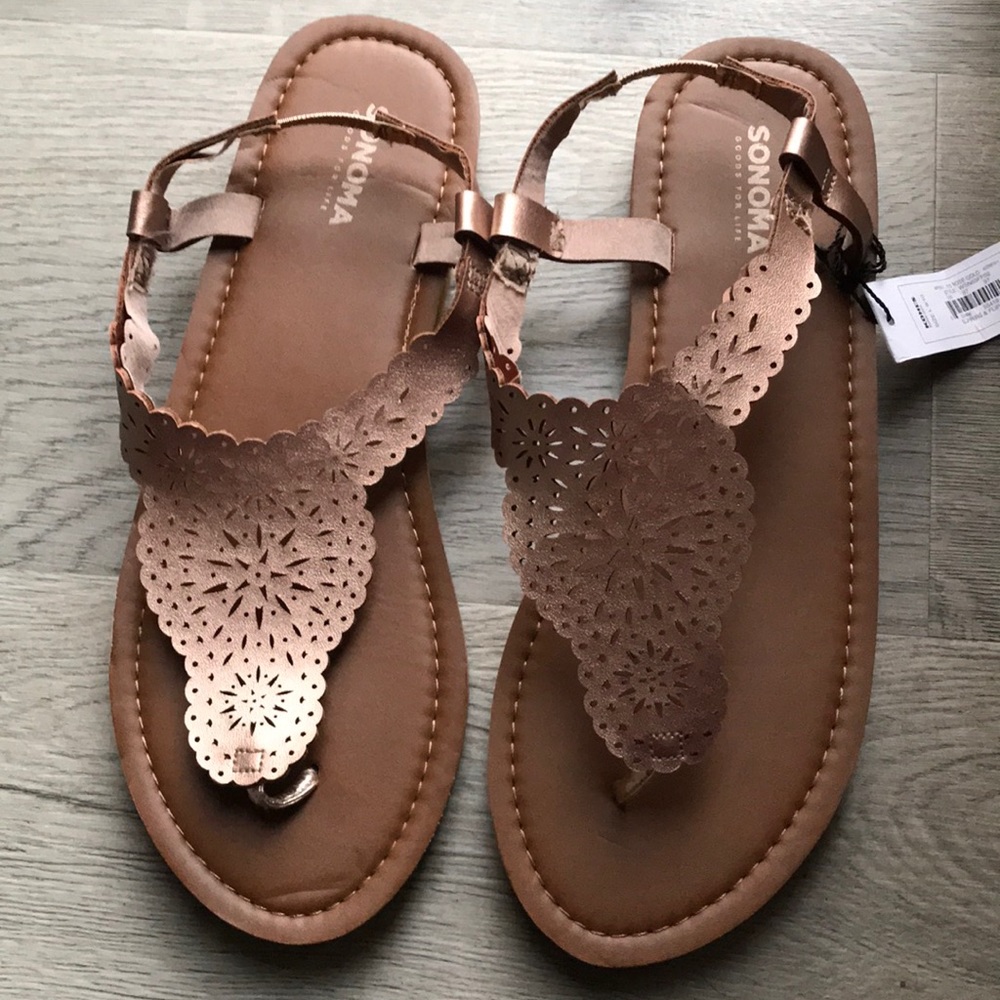 Sonoma Sandals metallic copper women’s sandals size 9/10